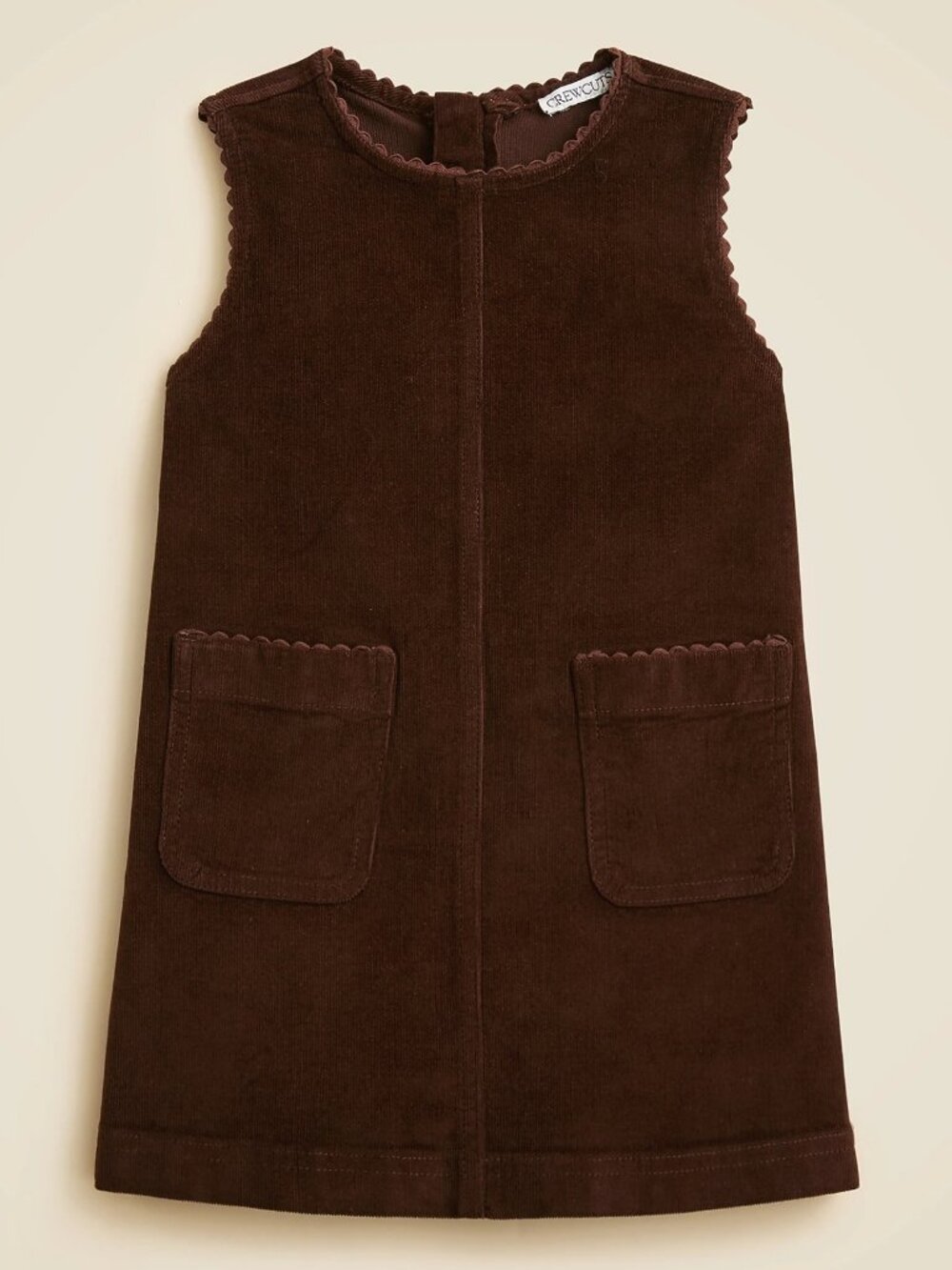 J.Crew Girls Corduroy Jumper Dress Brown Size 5 New